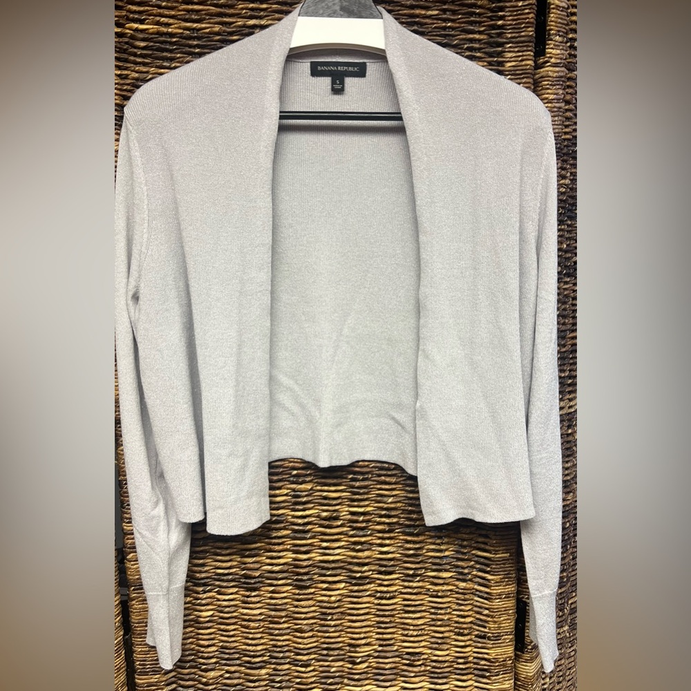 Banana Republic Gray Shimmer Women's Sweater- Size: Small
